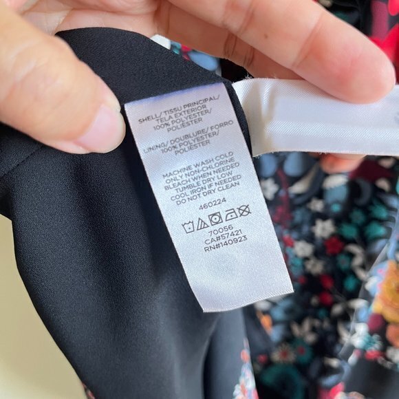 Loft Ann Taylor Embroidered Print Off Shoulder Midi Dress Womens Size S Petite - Picture 6 of 8